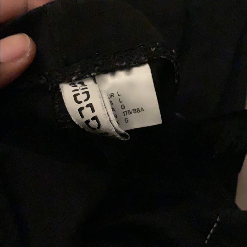 BLACK COTTON LEGGINS